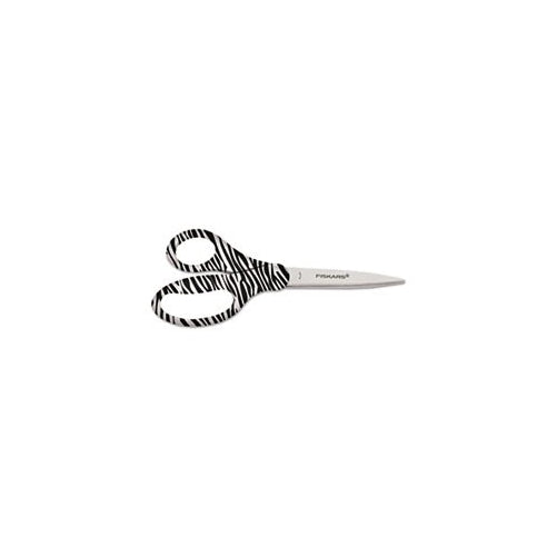 Fiskars 1535821002 8" Designer Zebra Scissors with Recycled Handles (FSK1535821002)