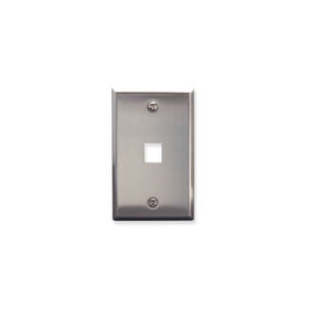 ICC ICC-FACE-1-SS IC107SF1SS- 1Port Face - Stainless Steel