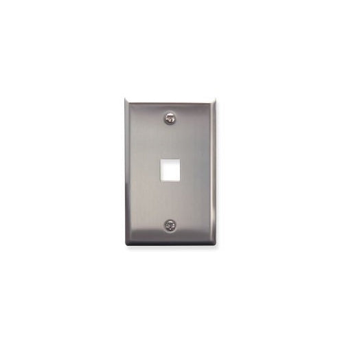 ICC ICC-FACE-1-SS IC107SF1SS- 1Port Face - Stainless Steel