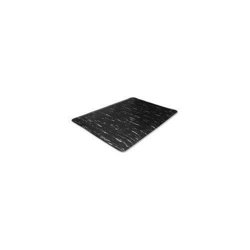 Genuine Joe Anti-Fatigue Mat, 3 by 5-Feet, Black Marble