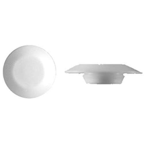50 3/8" White Plastic Flush Type Hole Plugs 3/4" Head