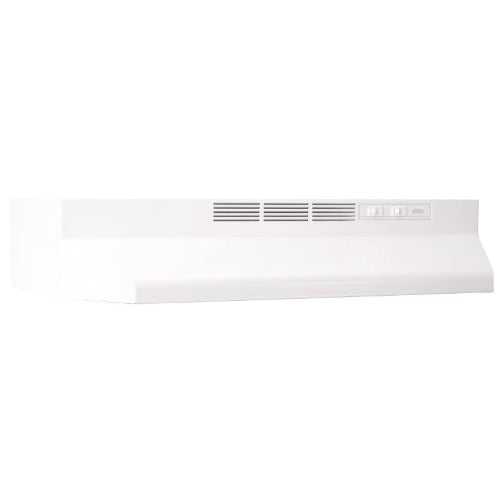 Broan 412401 ADA Capable Non-Ducted Under-Cabinet Range Hood, 24-Inch, White