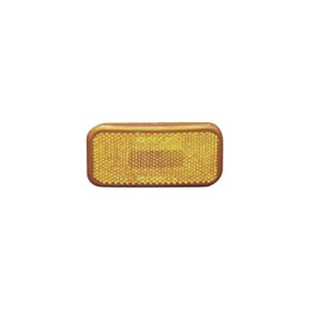 Fasteners Unlimited 003-59 12 V Amber Rectangular Clearance Light with Rounded Corners