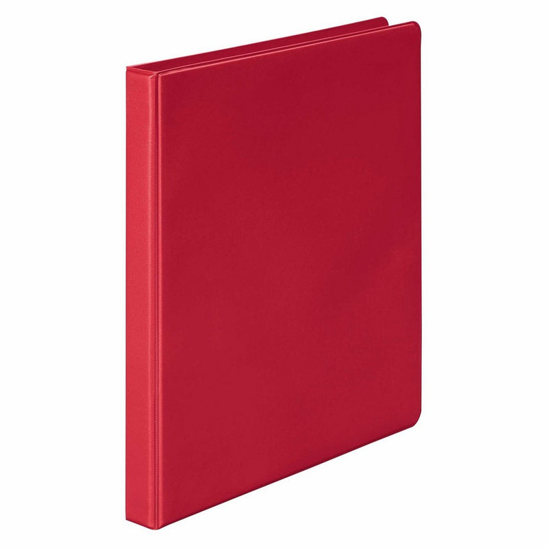 Wilson Jones Round Ring Binder, 368, Basic, 1/2 Inch, Red (W368-13NR)