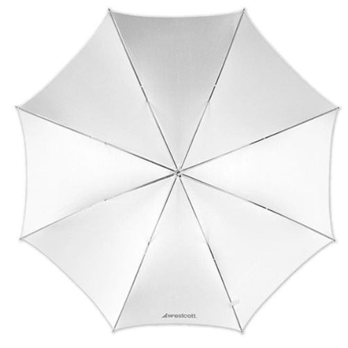 Westcott 2001 43-Inch Optical White Satin Collapsible Umbrella