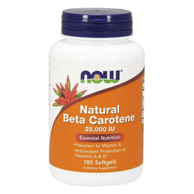 NOW Natural Beta Carotene,180 Softgels