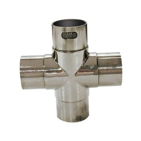 Lavi Industries 40-736/2 Polished Stainless Steel Flush Cross 2" OD