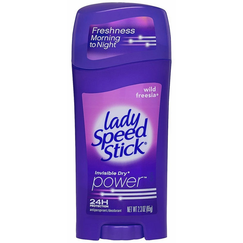 Lady Speed Stick Invisible Dry Power Antiperspirant/Deodorant, Wild Freesia, 2.3 Ounce (Pack of 6)