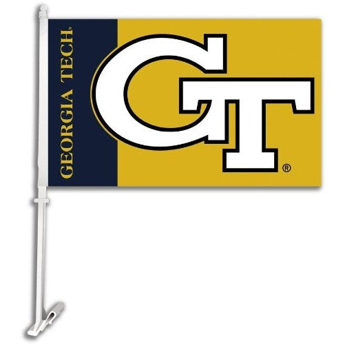 NCAA Georgia Tech Yellowjackets Car Flag