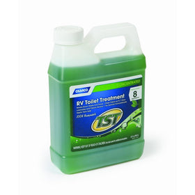Camco TST Fresh Scent RV Toilet Treatment, Formaldehyde Free, Breaks Down Waste And Tissue, Septic Tank Safe, Treats up to 8-40 Gallon Holding Tanks (32 Ounce Bottle)