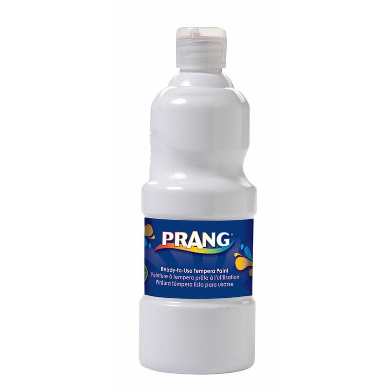 Prang Ready-to-Use Liquid Tempera Paint, 16-Ounce Bottle, White (21609)