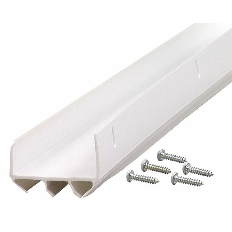 M-D Building Products 6528 U-Shaped Door Bottom with Vinyl Fins CDB 134, 36 Inches, White