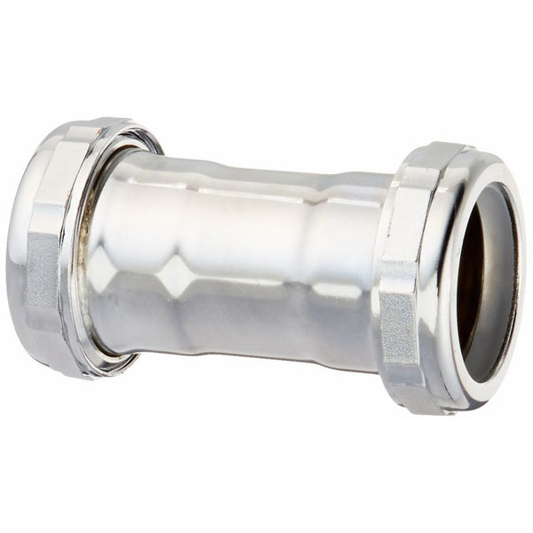 Keeney 669K 22-Gauge 1-1/4-Inch by 1-1/4-Inch Straight Coupling, Chrome