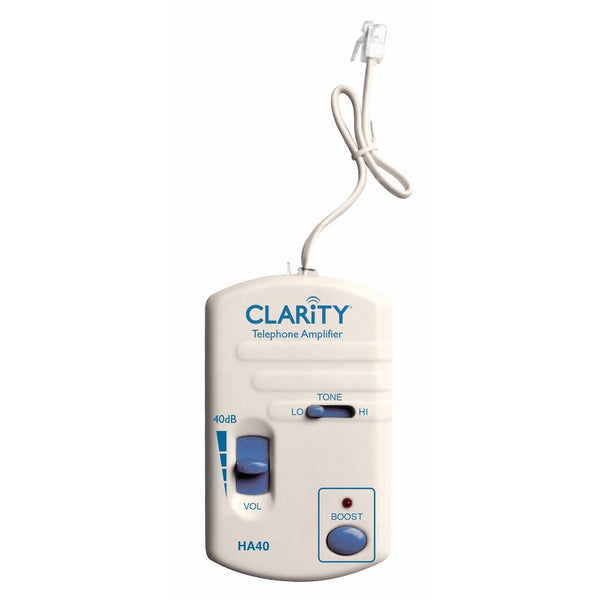 Clarity 01933.000 HA 40 Telephone Amplifier for Mild to Severe Hearing loss