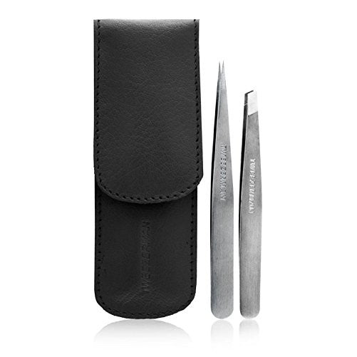 TweezermanPetite Tweezer Set, Black Leather Case