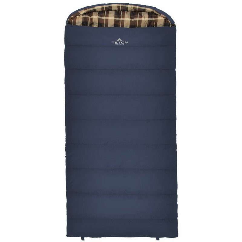 Teton Sports Celsius XL -18C/0F Sleeping Bag; 0 Degree Sleeping Bag Great for Cold Weather Camping; Lightweight Sleeping Bag; Hiking, Camping; Blue, Right Zip