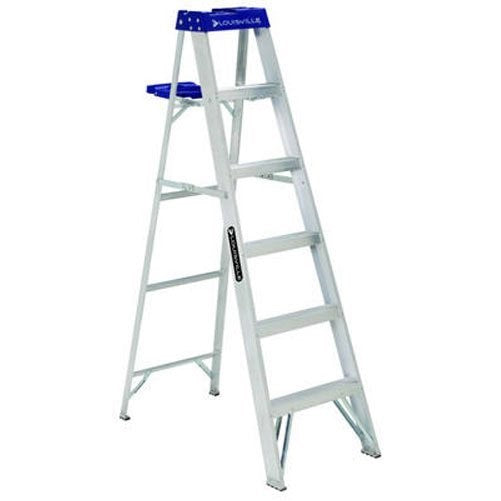 Louisville Ladder 6-Foot Aluminum Step Ladder, 250-Pound Capacity, AS2106