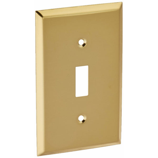 Jackson Deerfield 9BS101 Bright Brass Toggle Wall Plate