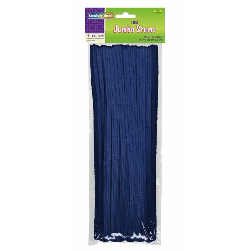 Creativity Street Chenille Stems/Pipe Cleaners 12 Inch x 6mm 100-Piece, Blue