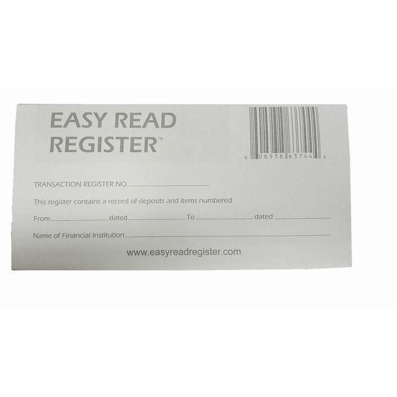 3 Pack Easy Read Transaction Checkbook Register 2018-2019-2020 Calendars