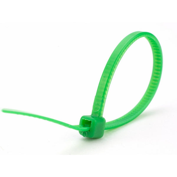 4 Inch Green Miniature Nylon Zip Tie - MS3367-4-5 - 100 Pack