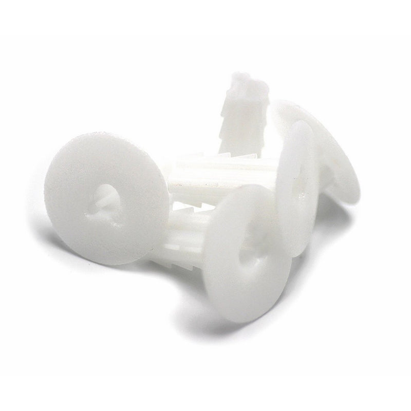 THE CIMPLE CO Feed Through Bushing (Grommet), Outdoor and Indoor Rated, Replaces Wallplates (Wall Plates) for Coaxial, Category (Cat5), Speaker, and similar wires and cables - White, Pack of 100