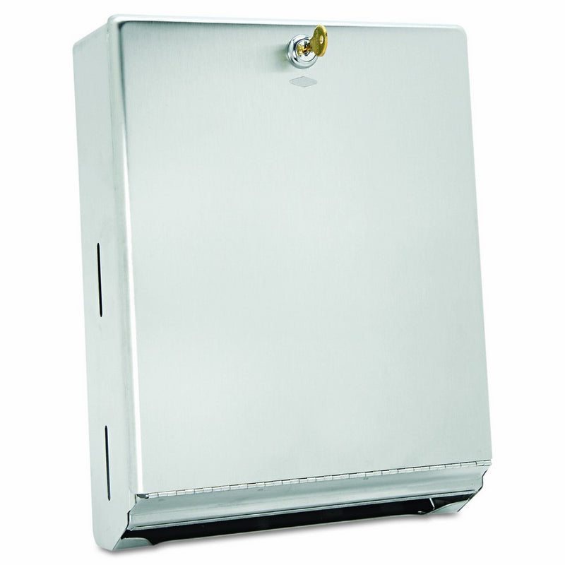 Bobrick 262 Surface-Mounted Paper Towel Dispenser, 10 3/4 x 4 x 14, Satin Stainless Steel