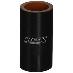 HPS HTSC-118-BLK Silicone High Temperature 4-Ply Reinforced Straight Coupler Hose, 100 PSI Maximum Pressure, 3" Length, 1-3/16" ID, Black