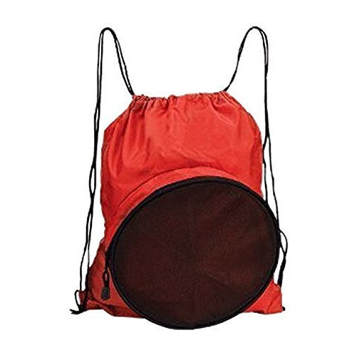 Travelwell Sport Ball Drawstring Backpack, Red