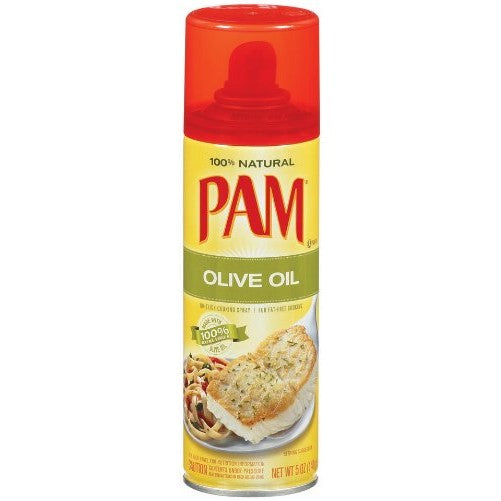 PAM OLIVE OIL COOKING SPRAY 5oz 6pack