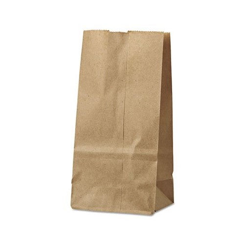 Duro ID# 18402 2# SOS Bag 30# 100% Recycled Natural Kraft 500pk 4-5/16 x 2-7/16 x 7-7/8