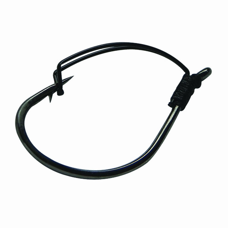 Gamakatsu Drop Shot/Split Shot Weedless Hook-5 Per Pack (Black, 2/0)