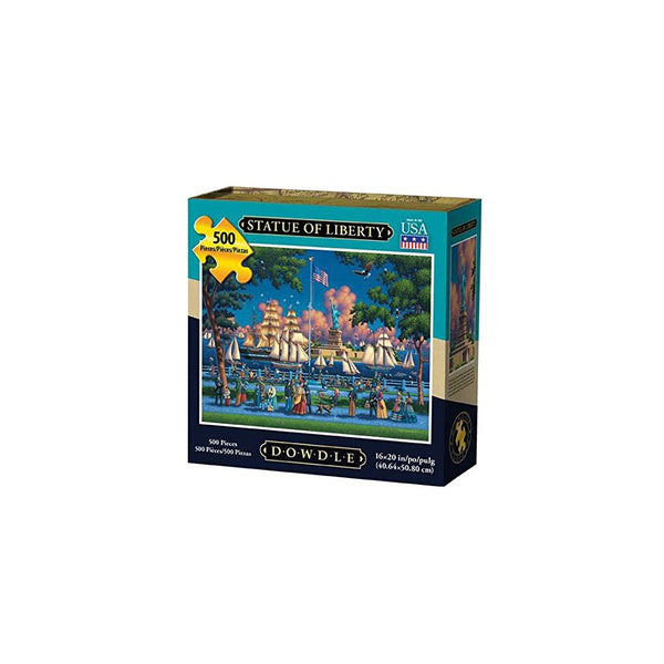 Dowdle Folk Art Statue of Liberty Jigsaw Puzzle (500 Piece)