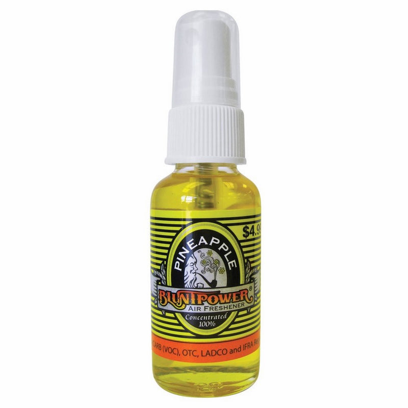 BluntPower 1 Ounce Glass Bottle Oil Based Concentrated Air Freshener and Oil for Burner, Pineapple