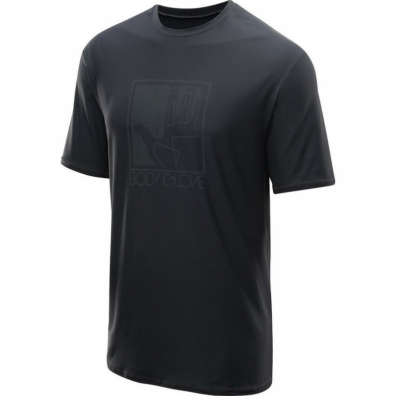 Body Glove Men's Deluxe Short Arm Loose Fit Rashguard, Black, X-Large