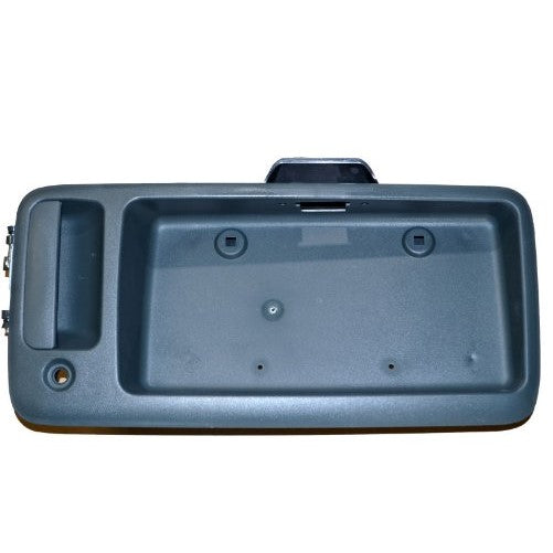 PT Auto Warehouse GM-3900A-TG - Tailgate Handle, Textured Green - Back Door Handle with License Bracket