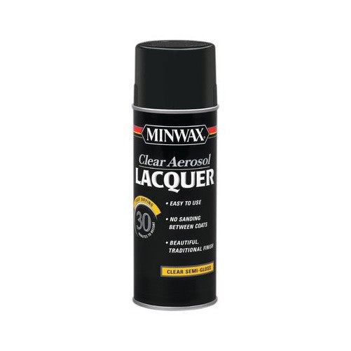 12.25 Oz Clear Brushing Lacquer Spray Semi-Gloss [Set of 6]