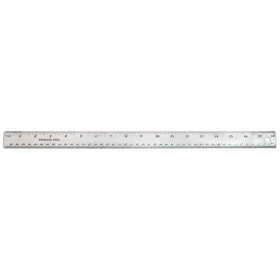 The Classics 18-Inch/45cm Stainless Steel Ruler with Cork Backing, Silver (TPG-158)