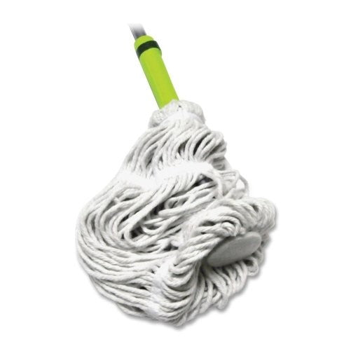 Miller's Creek MLE621665 Cotton Twist Mop, Sponge Head, Looped Ends, Ergonomic Handle, Lightweight, Blue