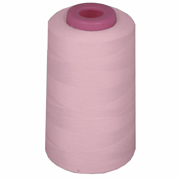 LA Linen 100% Polyester Cone Serger Thread, 6000-Yard, Light Pink (A132)