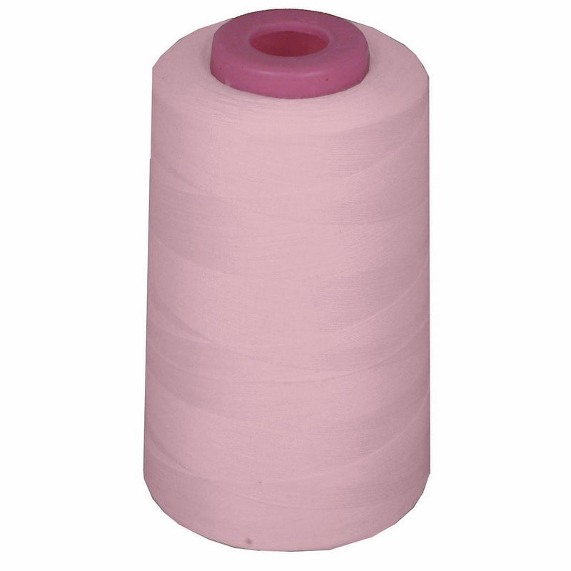 LA Linen 100% Polyester Cone Serger Thread, 6000-Yard, Light Pink (A132)