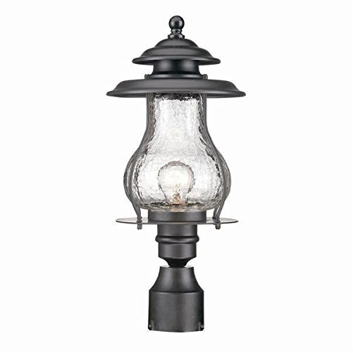 Acclaim 8207BK Blue Ridge Collection 1-Light Post Mount Outdoor Light Fixture, Matte Black