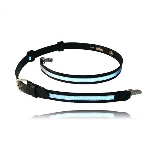 Boston Leather Reflective Firefighter's Radio Strap / Belt