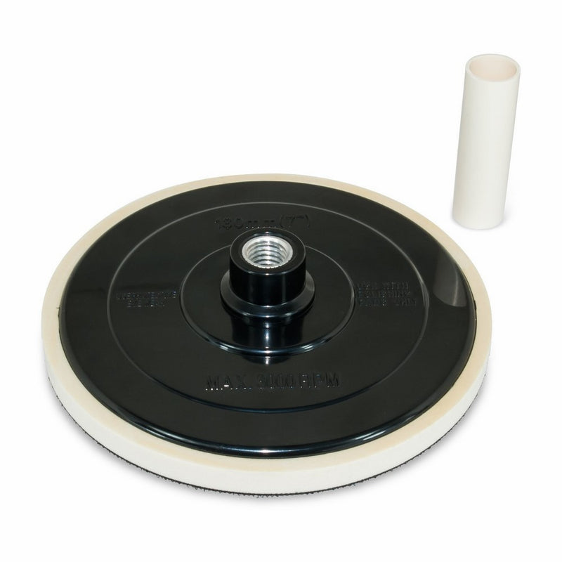 AES Industries 51720 6.5" Cushioned Hook and Loop Backing Pad (with Pad Centering Pipe Included)