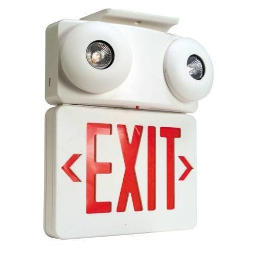 National Brand Alternative 617064 Combination Exit Sign and Emergency Light