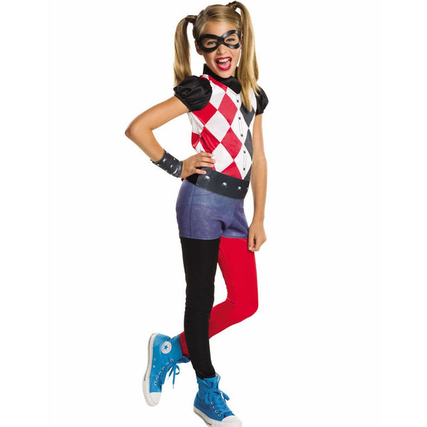 Rubie's Costume Kids DC Superhero Girls Harley Quinn Costume, Large