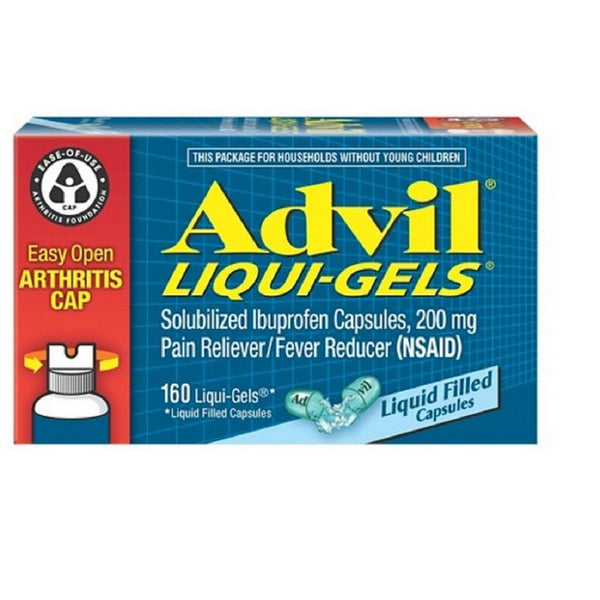 Advil Liq Gel Ez Open Bot Size 160ct Advil Liquid Gel Ez Open Bottle 160ct