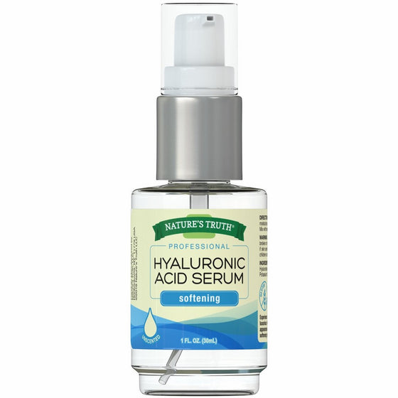 Nature's Truth Professional Strength Hyaluronic Acid Serum, 1 Fluid Ounce