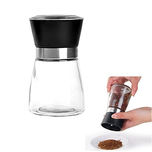 HUELE High Grips Glass Salt or Pepper Grinder