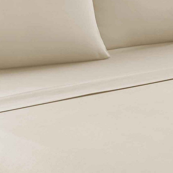 Bezons 3 Piece Twin Size Plain Sheet Set The Urban Port, Cream